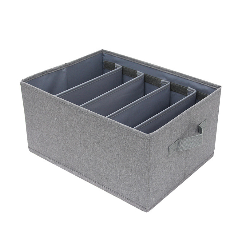 5 Cells Drawer Organizer With Inserted PP Board Wardrobe Clothes Organizer for Closet, T Shirt Organizer for Drawer, Pants, Shirts