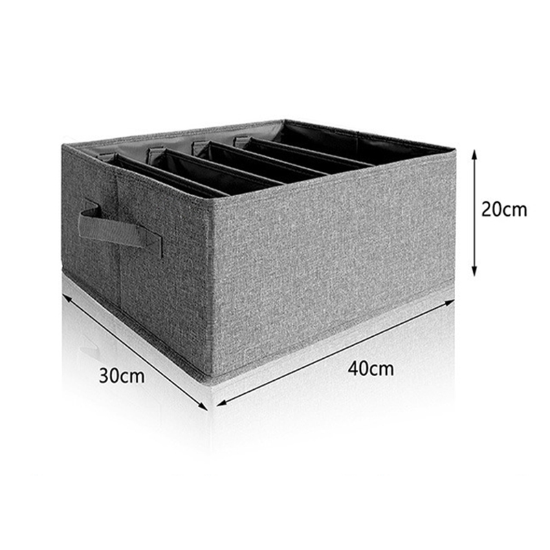 5 Cells Drawer Organizer With Inserted PP Board Wardrobe Clothes Organizer for Closet, T Shirt Organizer for Drawer, Pants, Shirts