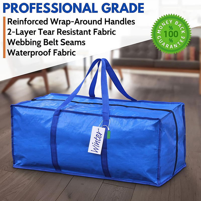 Heavy Duty,Extra Large Packing Bags for Moving,Reusable Plastic Moving Totes,Clothes Storage Containers,Moving Supplies Bins