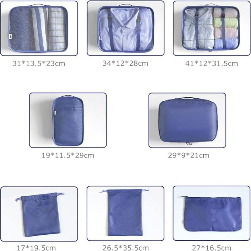 Suitcase Organizer Set, Packing Cubes Clothes, Shoe Bag Travel Organizer Cosmetic Packing Bags for Suitcases