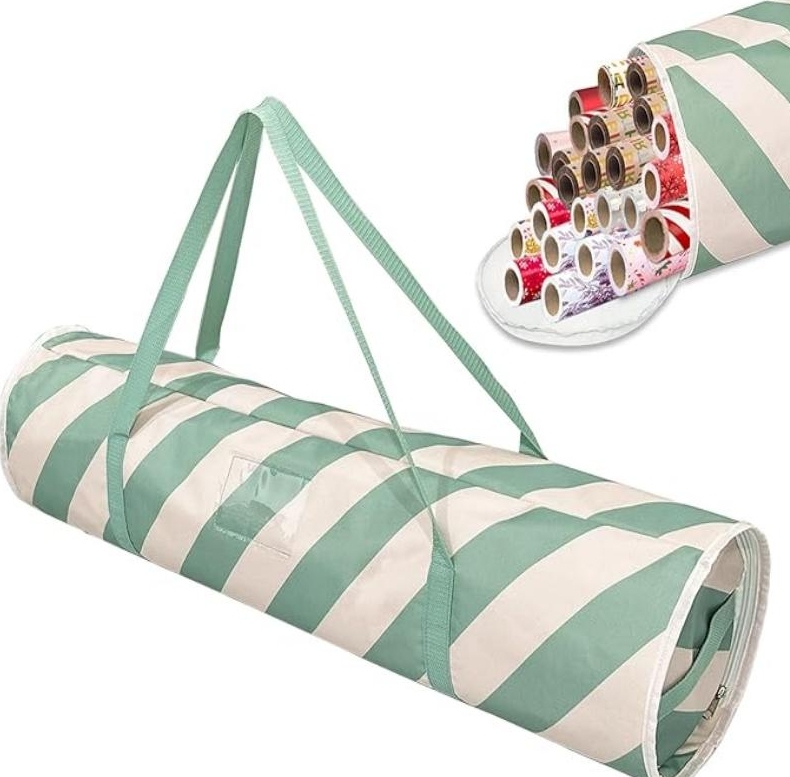 Christmas wrapping paper organizer storage,Gift wrap storage decorations storage bag,ornament organizer container,storage for holiday,birthday wrapping paper