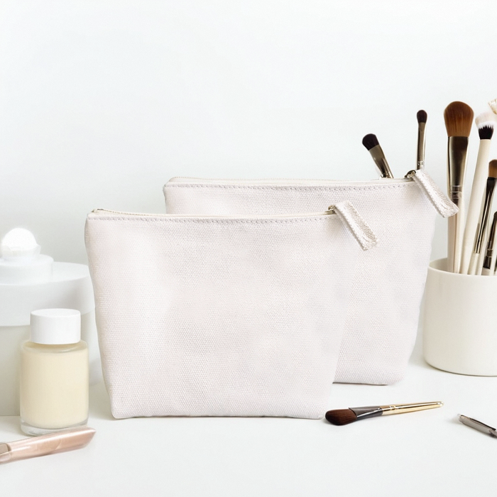 Promotional Cotton Canvas Bag Zipper Pouch