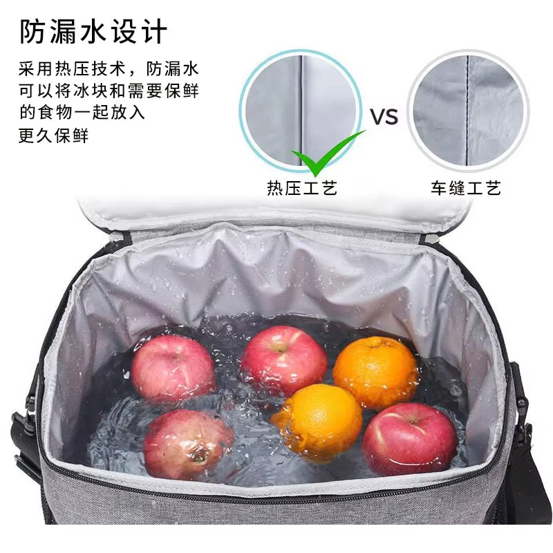 Custom Lunch Food Cooler Bag Insulated Tote Lunch Cooler Bag With Pockets