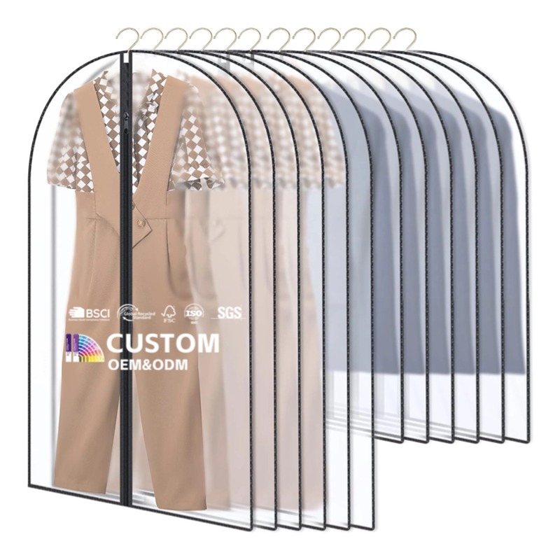Wholesale Custom Dust Bag EVA Garment Bags Hanging Closet Organizer