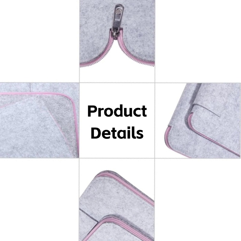 Laptop Sleeve Felt Bag Notebook Carrying Bag with Hand Cover Pouch Compatible for 11.6" Acer/Asus/Lenovo/Medion