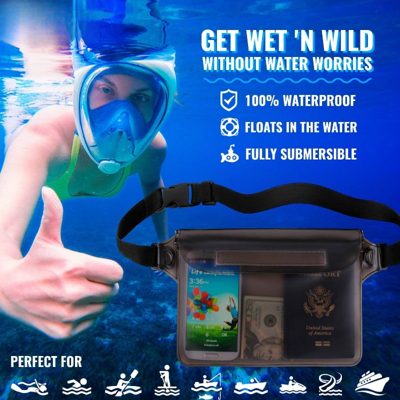 Waterproof Fanny Pack,storage Bags Phone Wallet Purse with Waist Strap