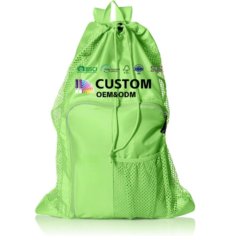 OEM Unisex-Adult Drawstring Bag Deluxe Ventilator Mesh Equipment Bag
