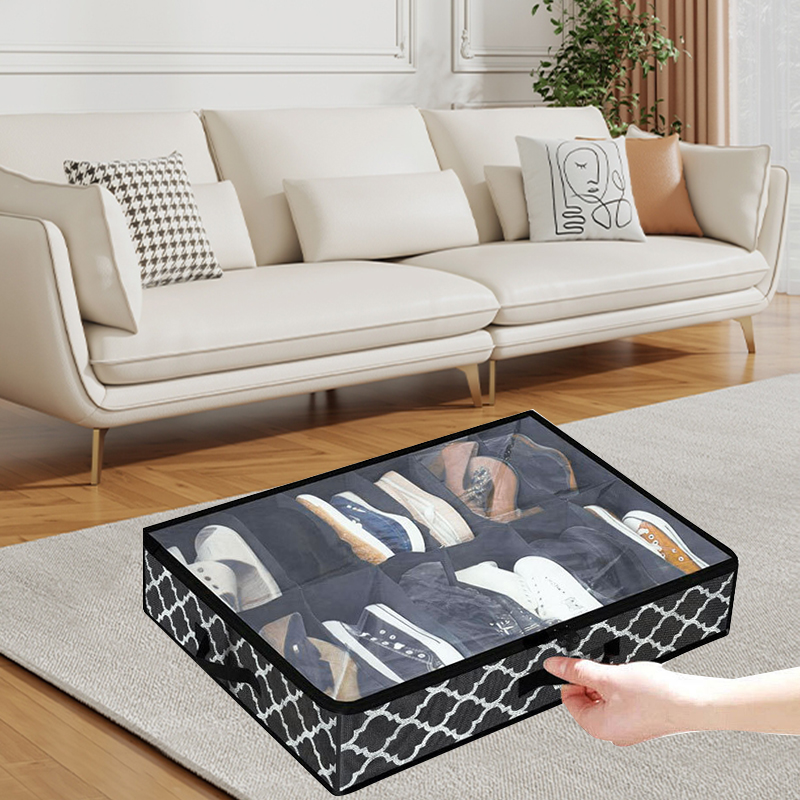 Non-woven Folding Shoe Box Underbed Storage Organizer