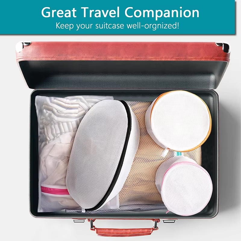 Mesh Shoe Washing Bag for Washing Machine with Zipper Laundry Bag