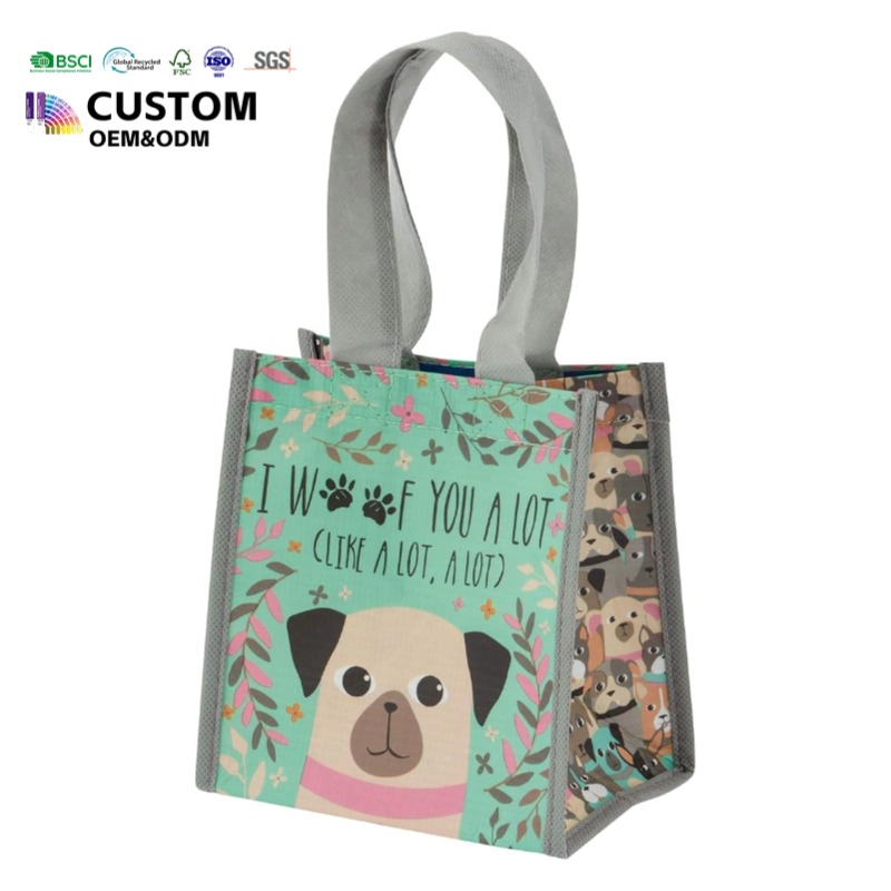 Wholesale Custom Recycle PET Shopping Bags RPET Tote Bag Gift Bags