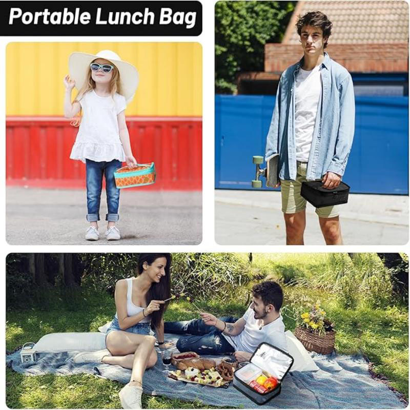 Lunch Box Food Storage Cooler Bags Thermal Insulated Cooler Bag