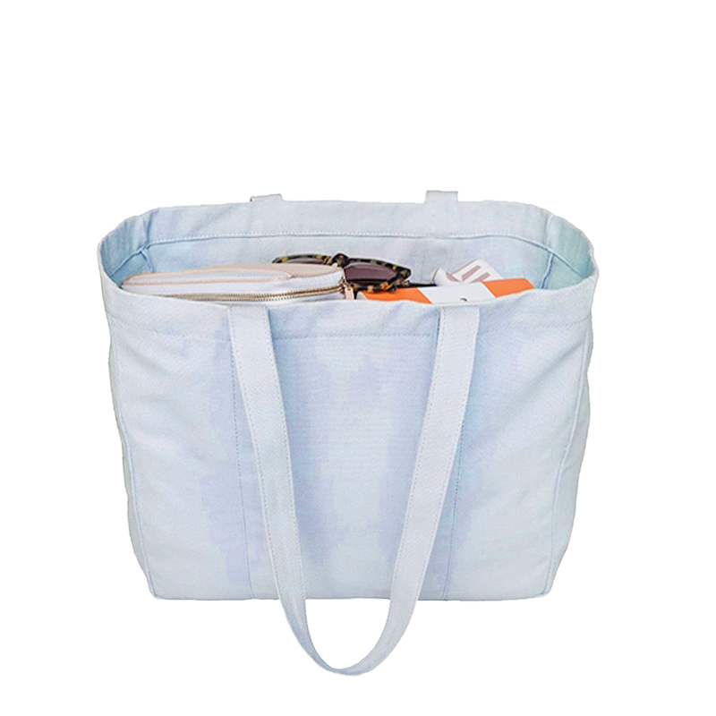 Large Capacity Cotton Canvas Beach Shopping Bag