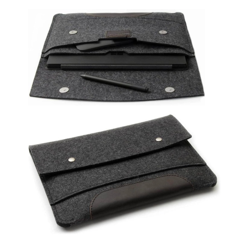 iPad Pro Sleeve Case 100% Wool Felt Bag Fits iPad Pro/Air 11" & iPad Air 10.9" + Magic Keyboard