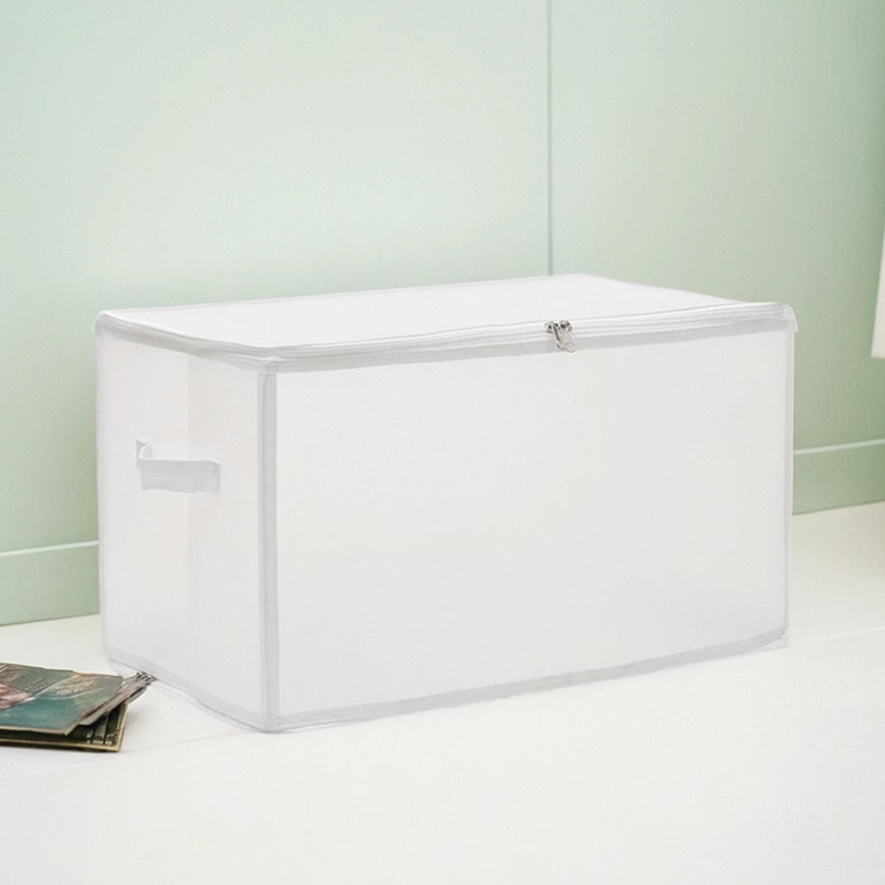 PP Plastic Storage Organizer Zipper Box