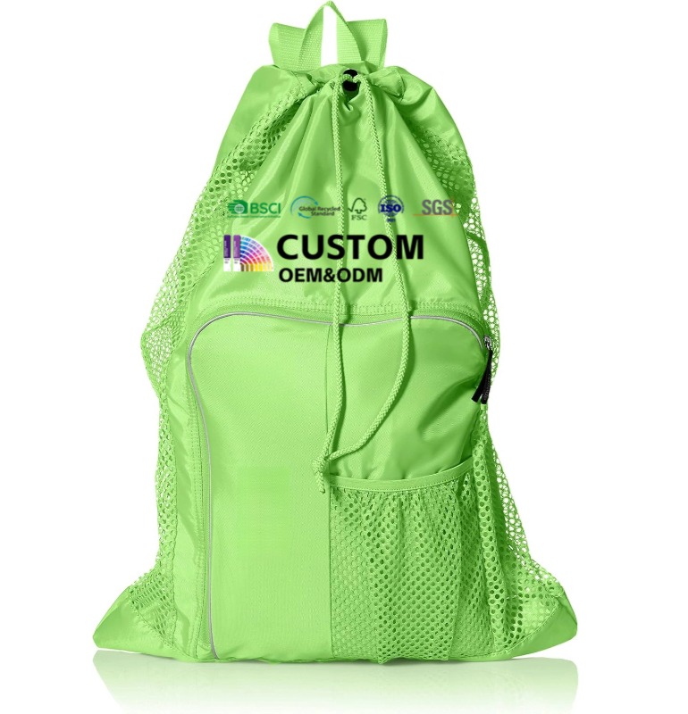 OEM Unisex-Adult Drawstring Bag Deluxe Ventilator Mesh Equipment Bag