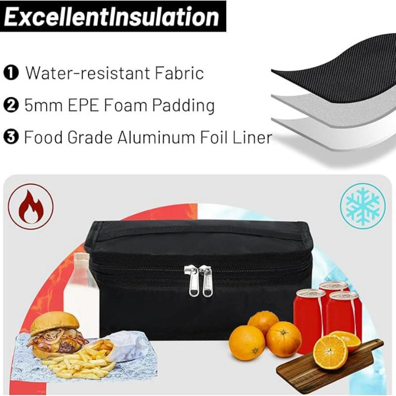 Lunch Box Food Storage Cooler Bags Thermal Insulated Cooler Bag
