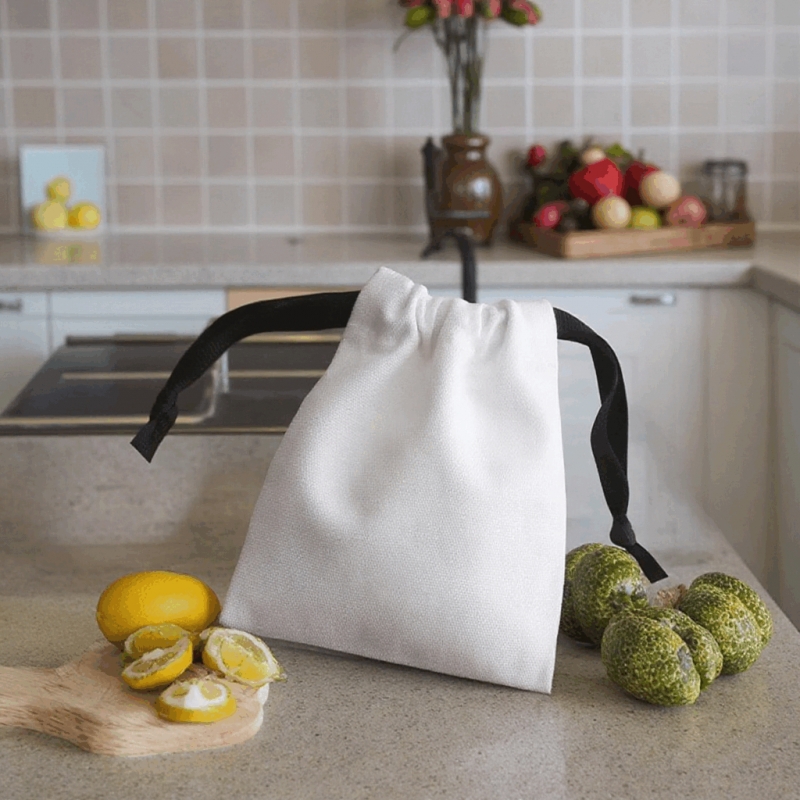 Wholesale Custom Drawstring Bag Cotton Fabric Shopping Bags Reusable