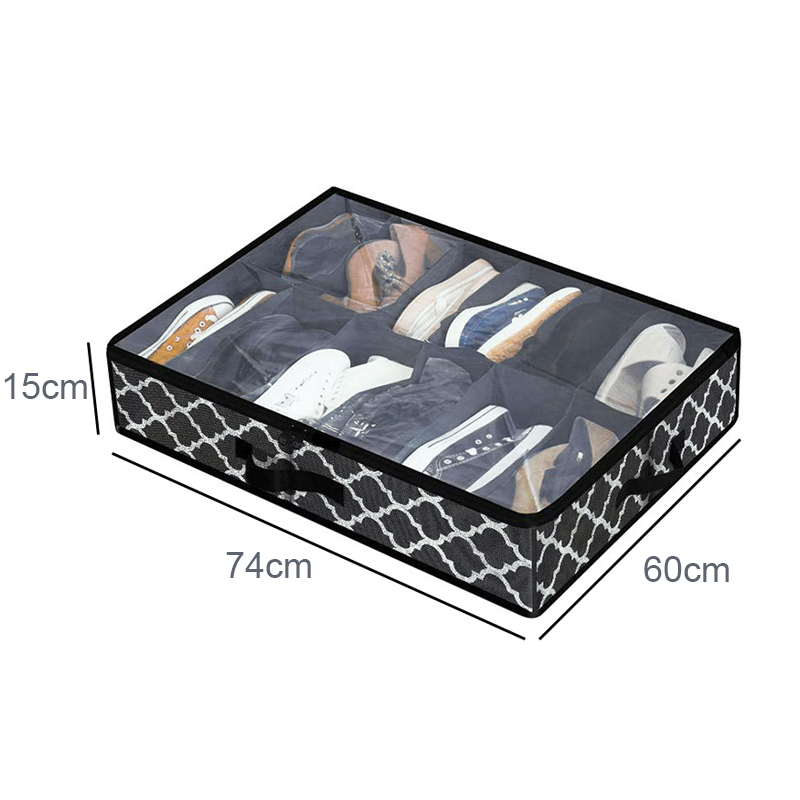 Non-woven Folding Shoe Box Underbed Storage Organizer