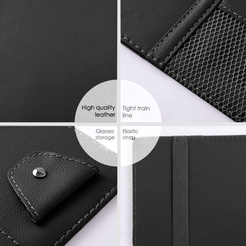 Car Visor Organizer, Auto Interior Accessories with Multi-Pocket Net