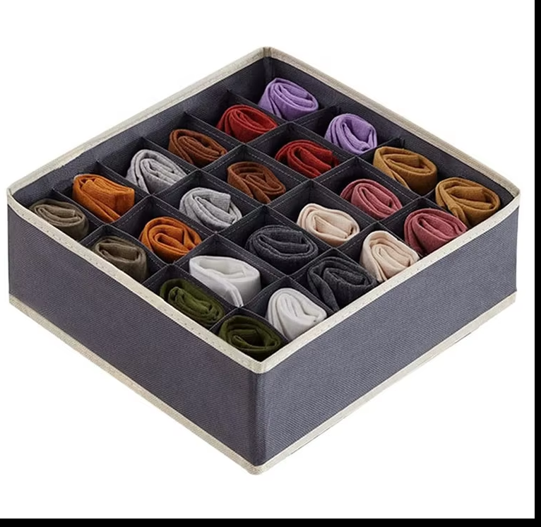 Drawer Organizer Foldable Closet Division Storage Box for Socks and Ties