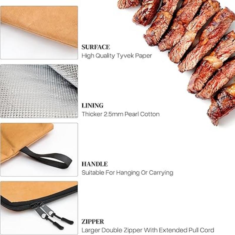 Camping Picnic Barbecue Insulated Zipper Meat Resting Bag BBQ Blanket