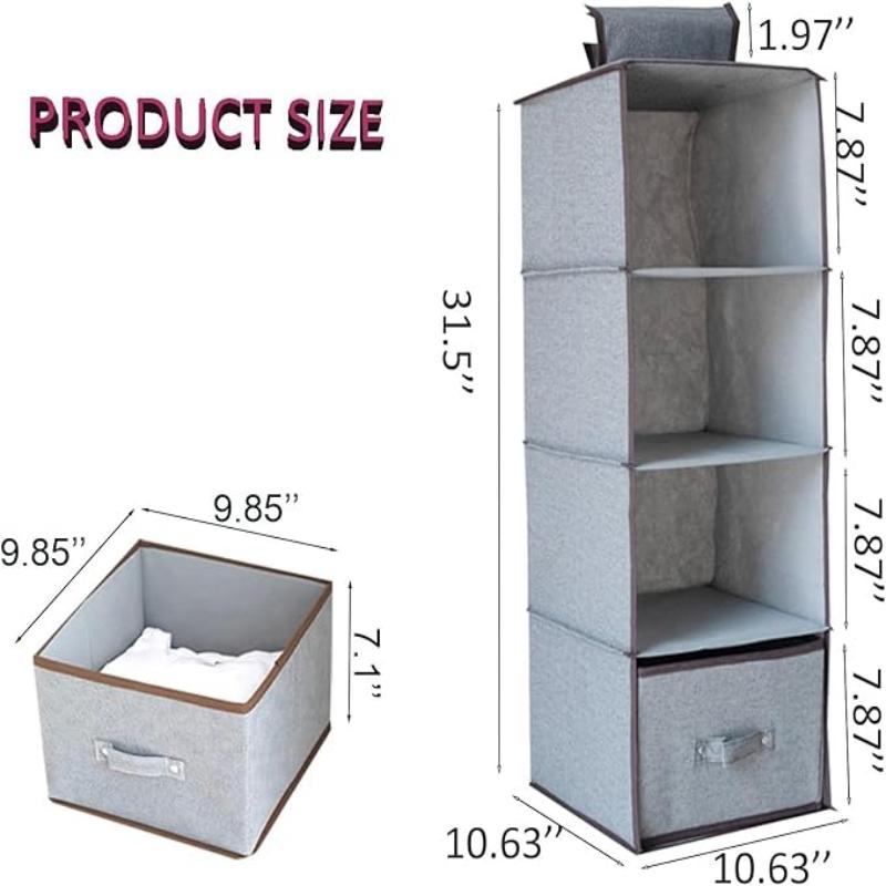 Closet Hanging Shelf Wardrobe Hanging Closet Storage Bag