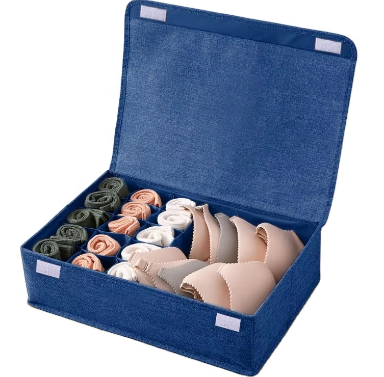 Underwear Drawer Organizer Dividers for Sock Bra Tie Closet Organizer