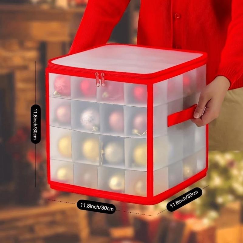 Transparent Christmas Ornament Storage Christmas Ball Storage Box