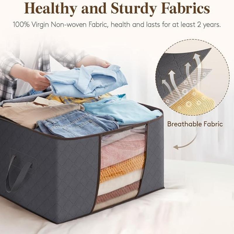 Non Woven Fabric Clothes Storage Bag Organizer Wardrobe Storage Box