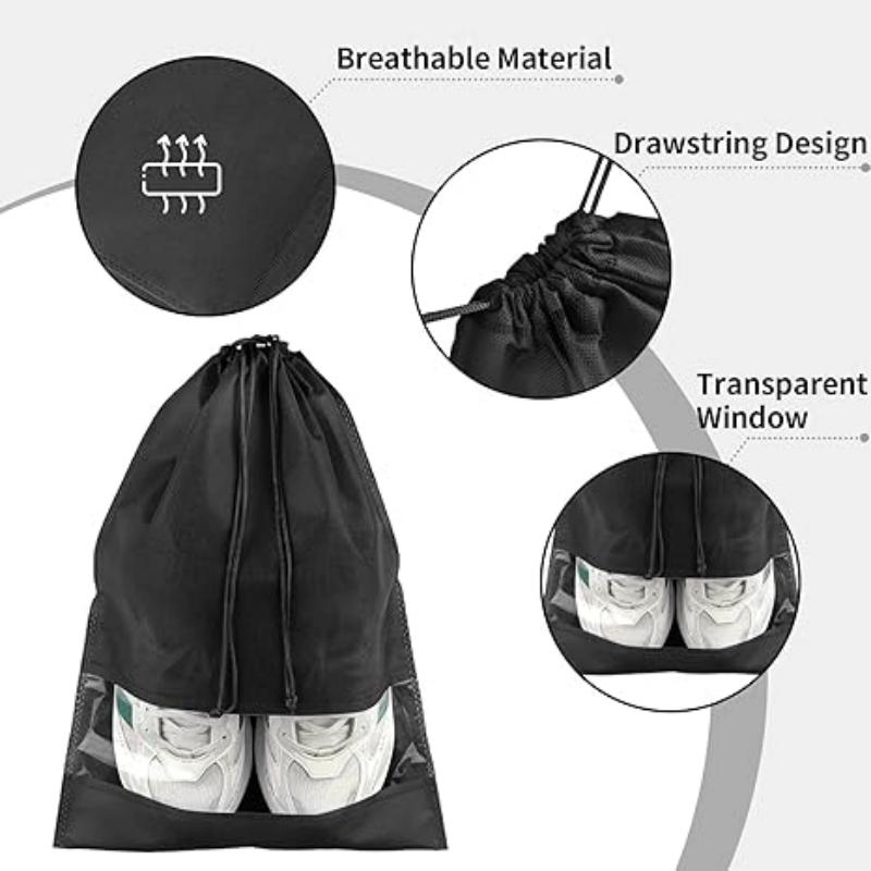 Shoe Storage Bags Dust-proof Drawstring Shoe Bag for Travels Home Use