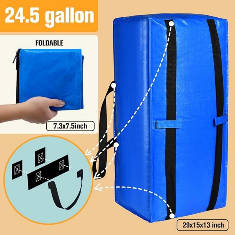 Extra Large Moving Bags Quilt Blanket Storage Bag with Backpack Straps