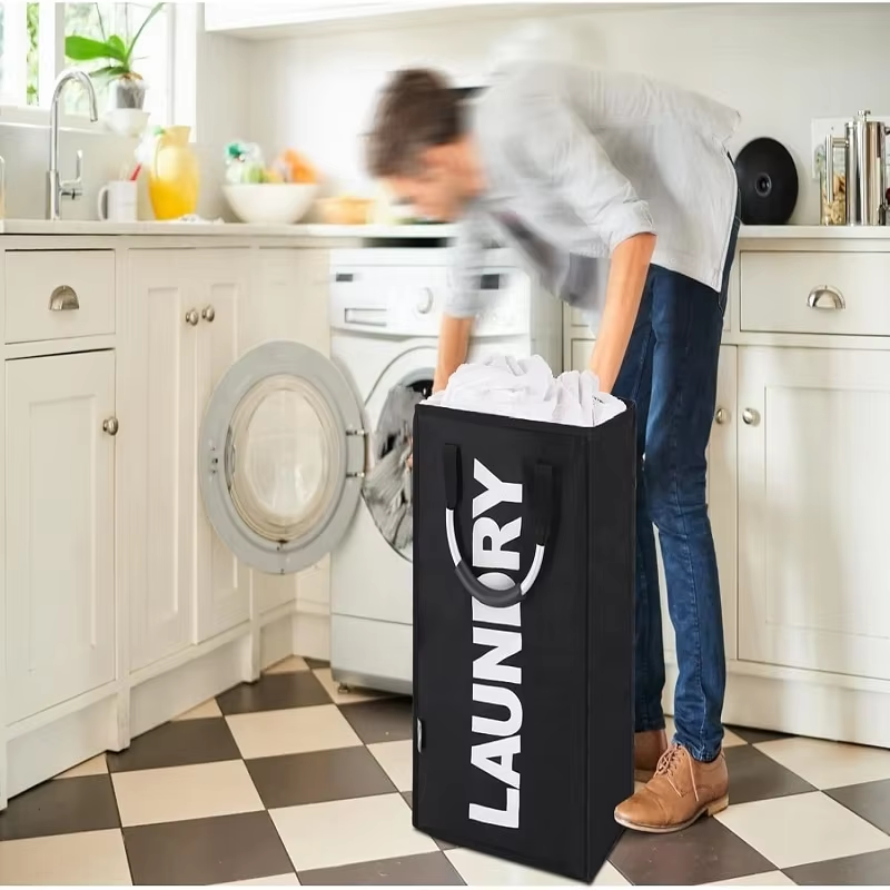 Large Dirty Clothes Handle Laundry Sorter Hamper Basket for Washing Room