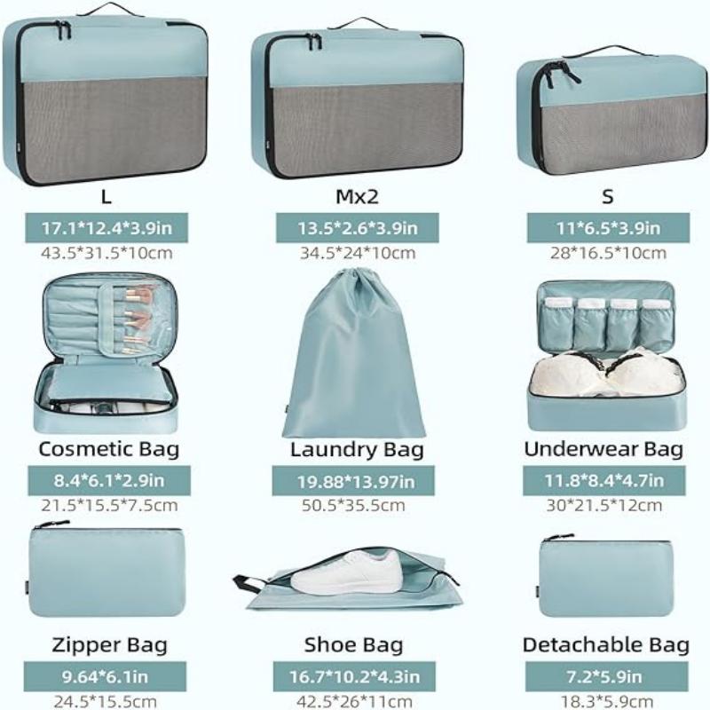 Travel Accessories Packing Cube Luggage Divider Bag Set