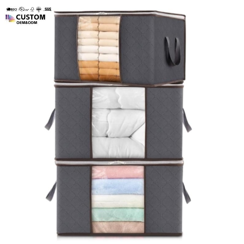 Non Woven Fabric Clothes Storage Bag Organizer Wardrobe Storage Box