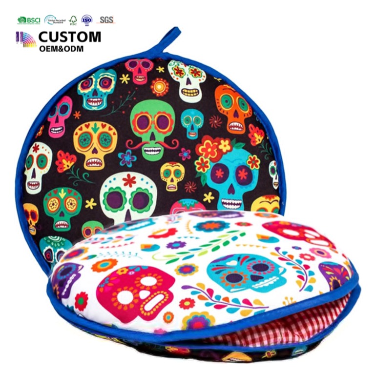 Insulated and Microwaveable Fabric Pouch Keeps Tortilla Warm Holder for Corn