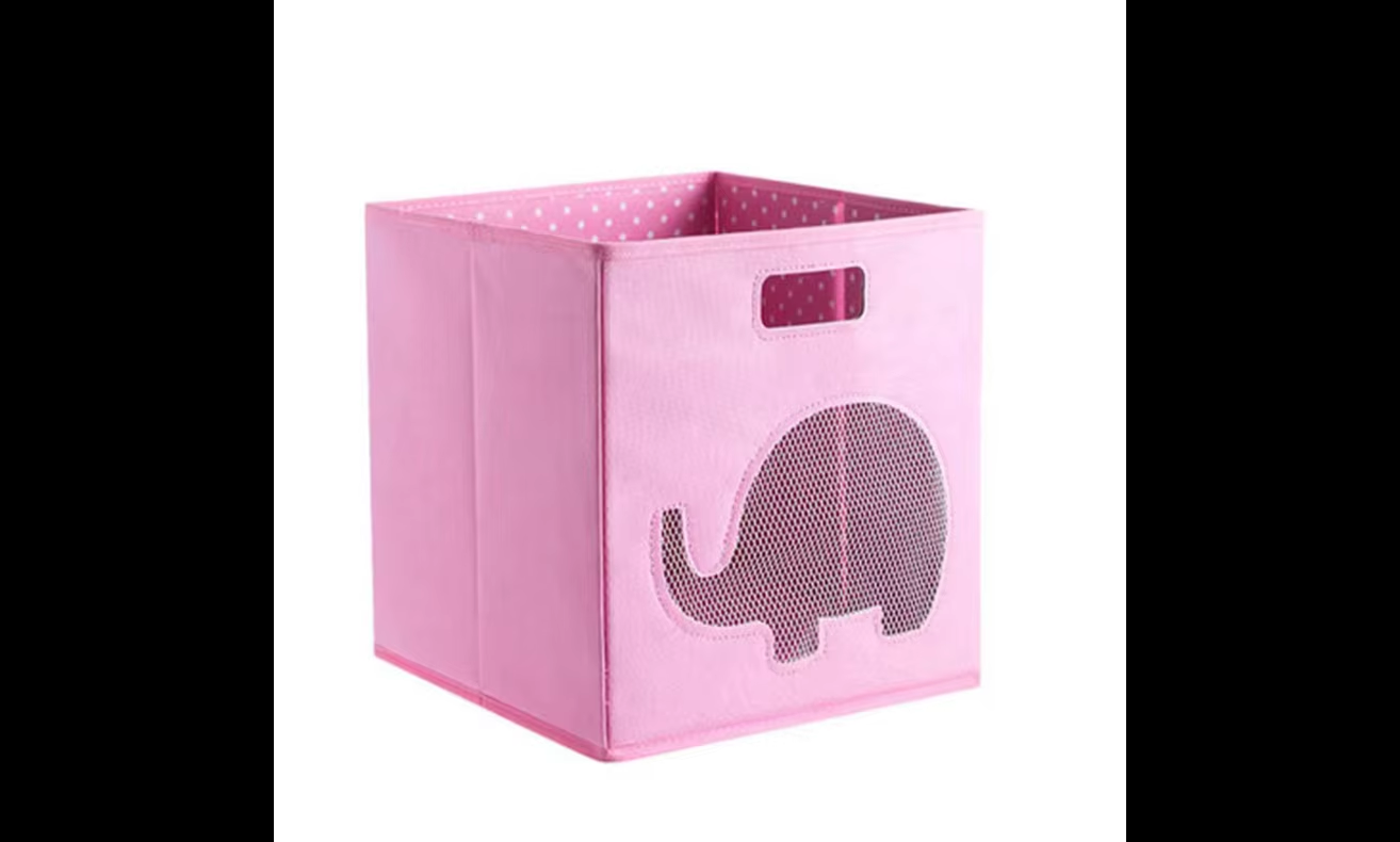 Portable Square Non Woven Storage Box for storaging Toy