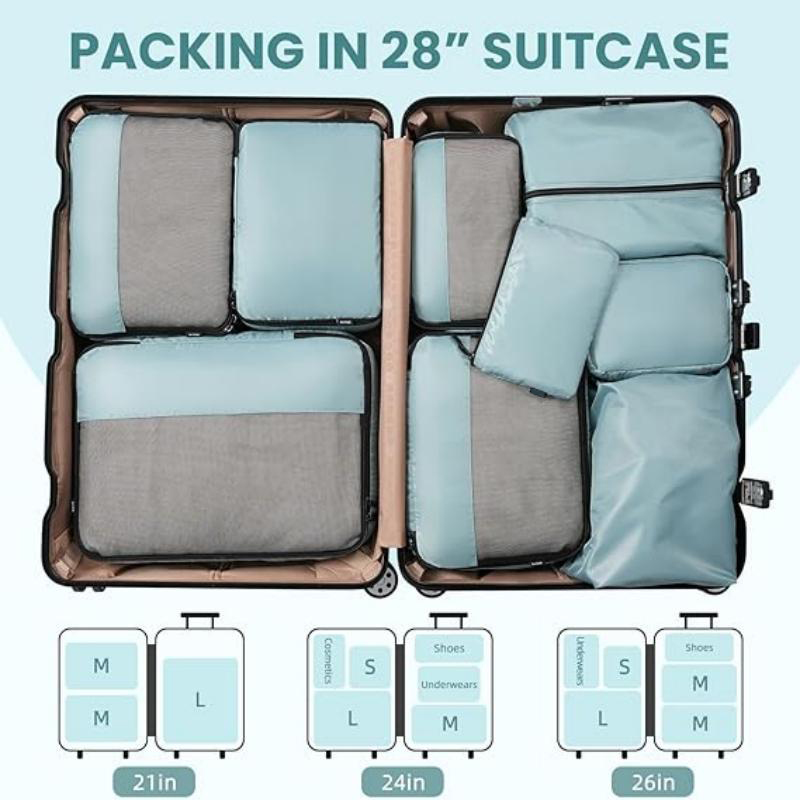 Travel Accessories Packing Cube Luggage Divider Bag Set