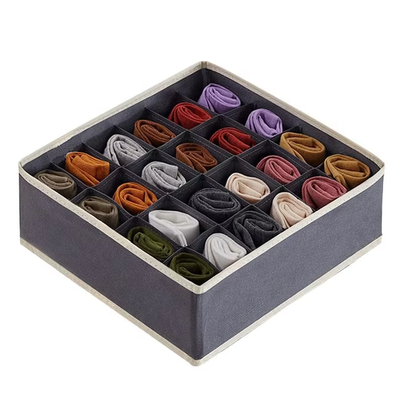 Drawer Organizer Foldable Closet Division Storage Box for Socks and Ties