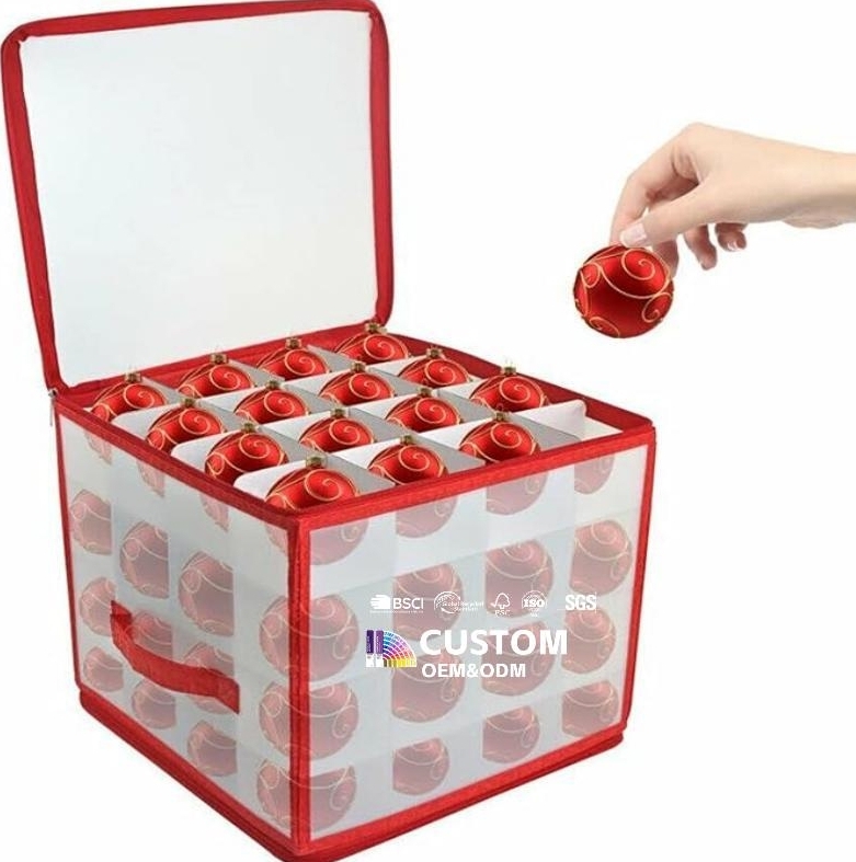 Transparent Christmas Ornament Storage Christmas Ball Storage Box