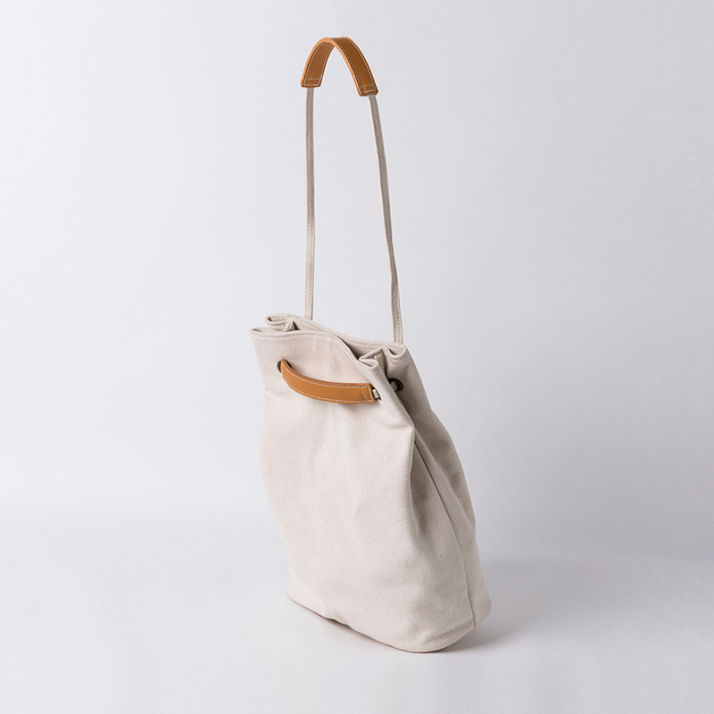 White Plain Single Shoulder Simple Cloth Cotton Canvas Tote Bags