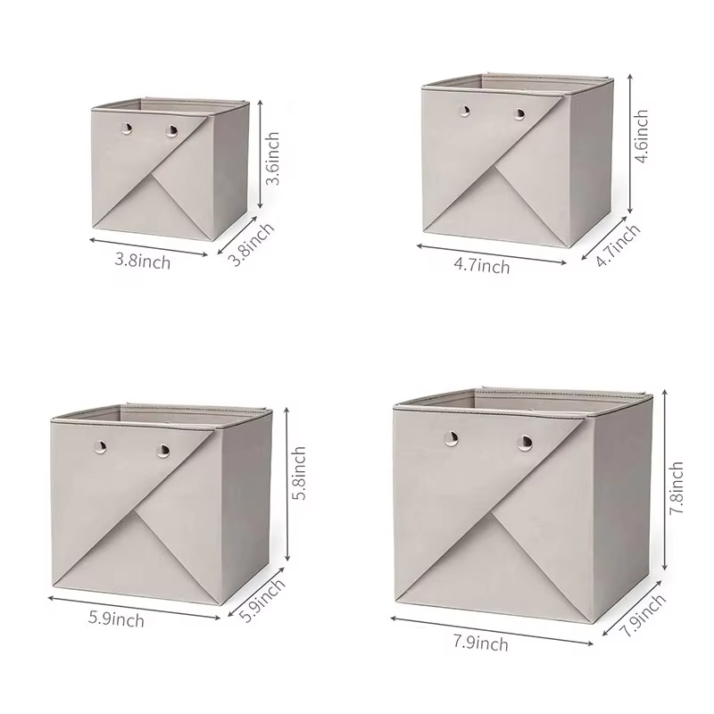 Washable Kraft Paper Bag Office Desktop Waterproof Storage Box 