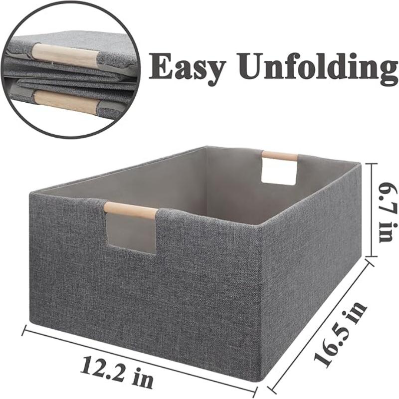 Desktop Closet Organizer Foldable Household Clothes Toys Storage Box