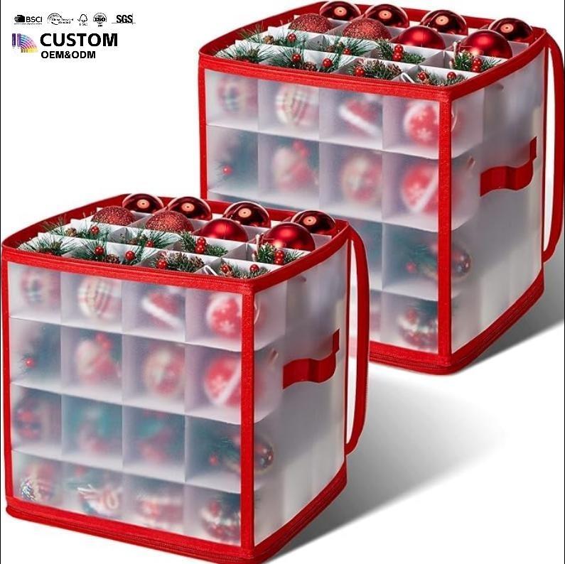 64 Compartments Christmas Bauble Storage Decor Boxes Decoration Boxes