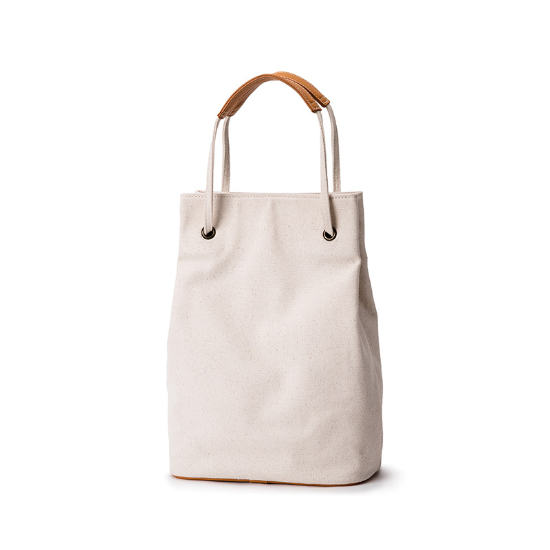 White Plain Single Shoulder Simple Cloth Cotton Canvas Tote Bags