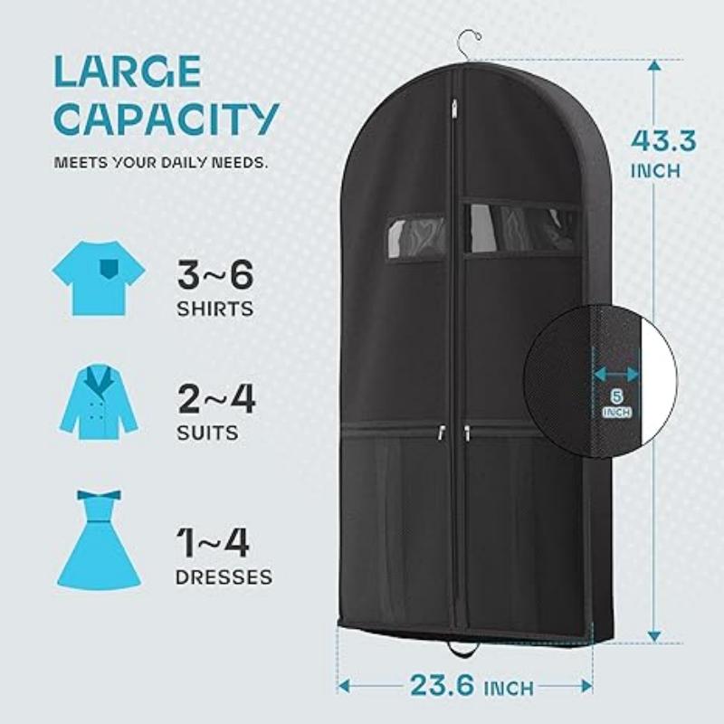 Dust Proof Travel Gown Dress Garment Bags with Zipper Pocket