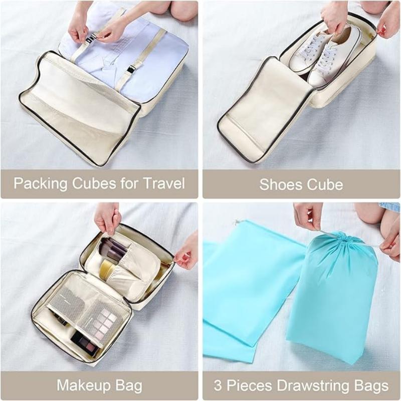 Suitcase Organizer Bags Set Portable Travel Organizer Bags