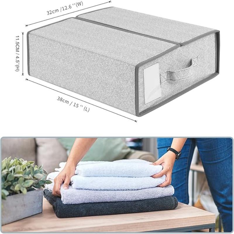 Collapsible Fabric Storage Bins Bed Sheet Organizers and Storage