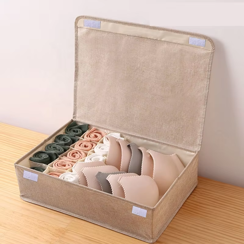 Underwear Drawer Organizer Dividers for Sock Bra Tie Closet Organizer