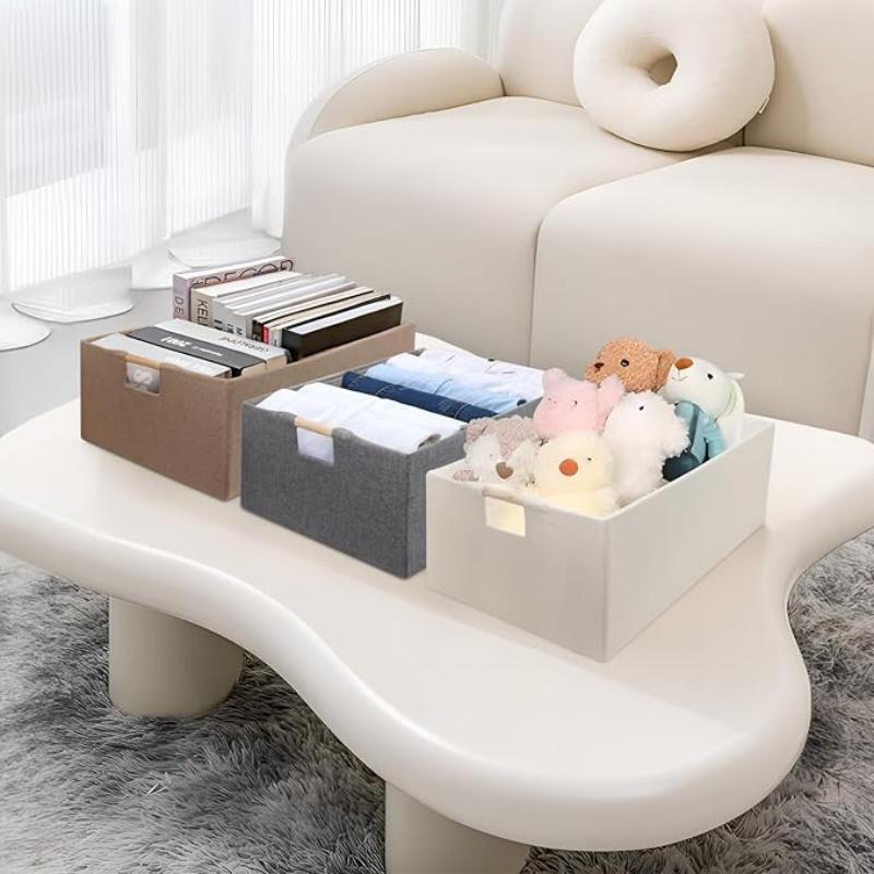 Desktop Closet Organizer Foldable Household Clothes Toys Storage Box