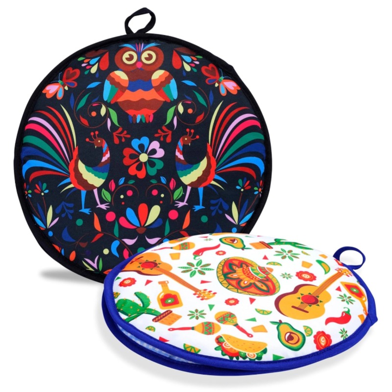 Tortilla Warmer Insulated Cloth Pouch for Tacos and Pizza Keep Food Warm